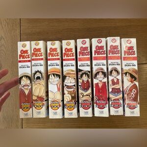 Onepiece Manga Volume Set with Red and White Covers